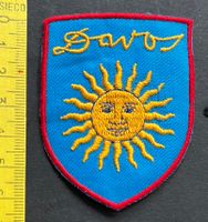 Davos Sonne/ Stoffabzeichen vintage