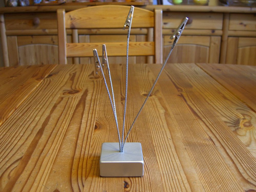 Korn Zettelhalter DA - 3er Set Beton Halter Für Notizen & Karten