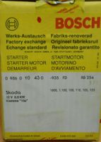 Anlasser Bosch für Skoda