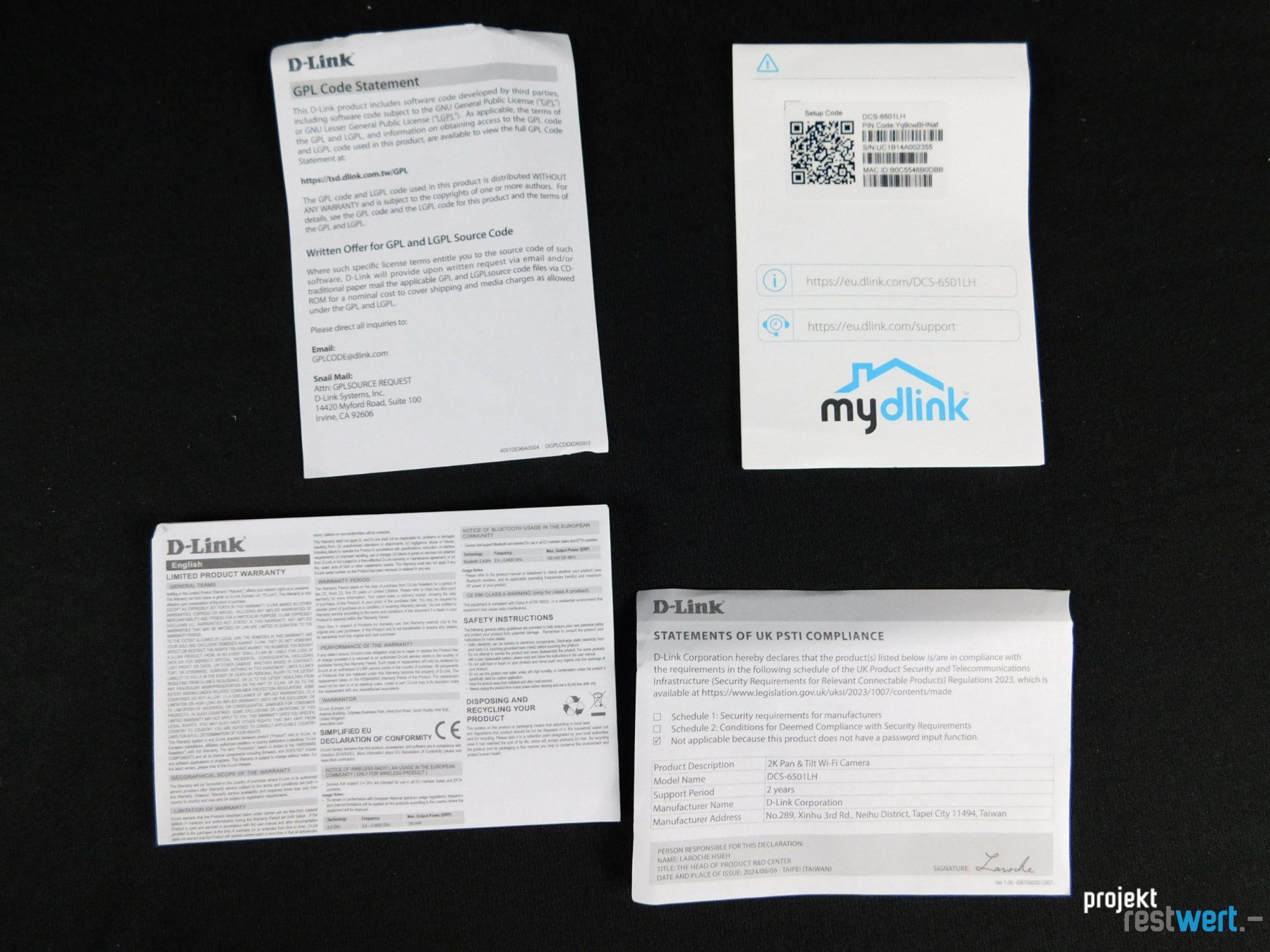 Dlink Sistemi d'allarme: Wi-Fi Kamera von D-LINK – Nuovo (secondo la descrizione) da Bülach venduto da restwert_buelach 4