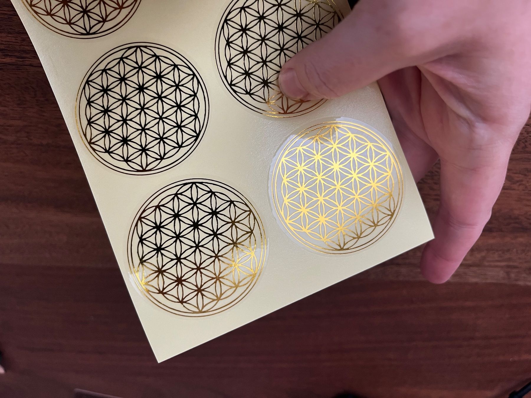 Sticker: Blume des Lebens Aufkleber, 6 Stk – Nuovo e nell'imballaggio originale da Gams venduto da Mariawicca 2