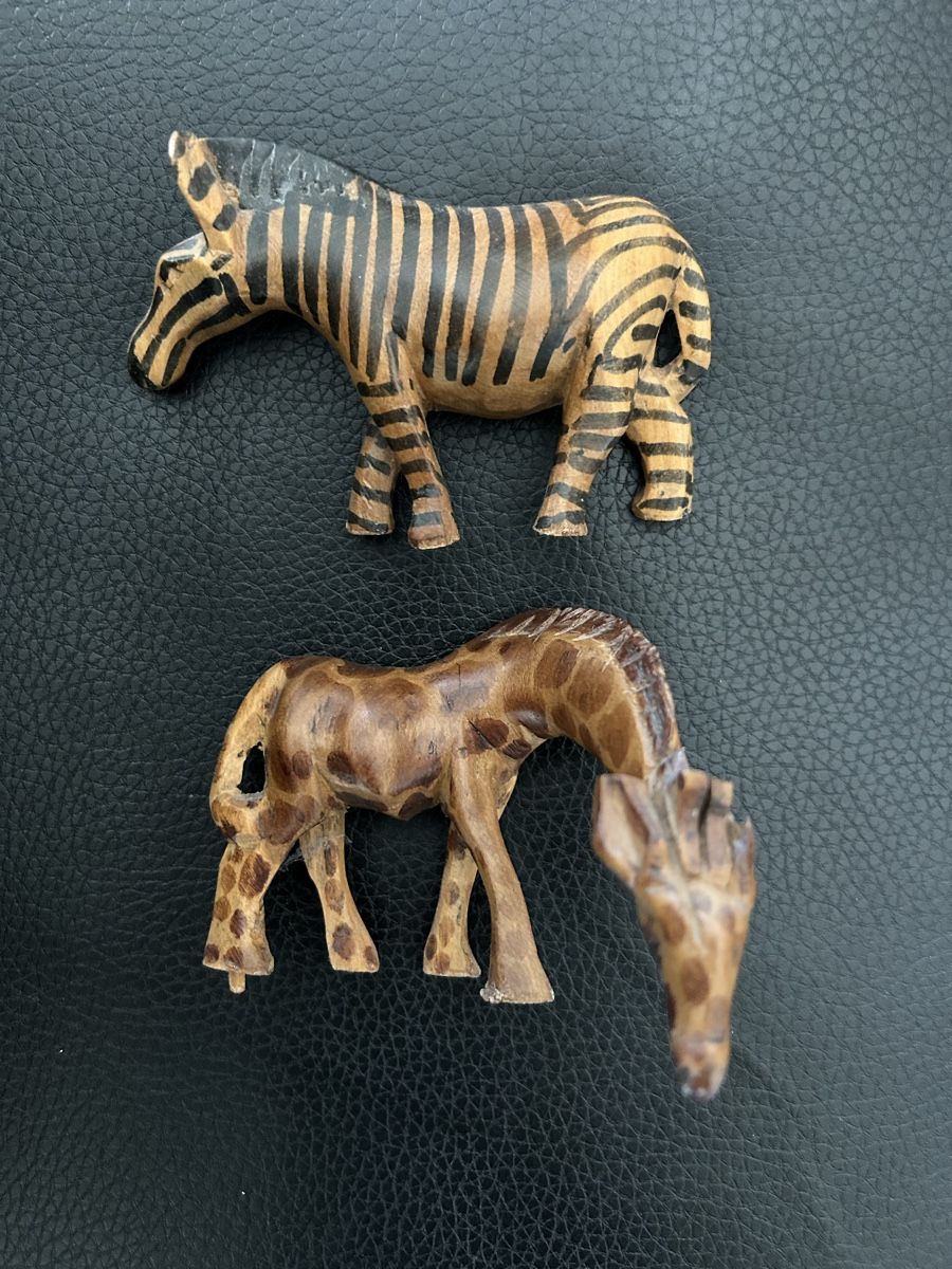 Tutte le decorazioni: 2 Holzfiguren Giraffe und Zebra Deko Afrika – Usato da Emmen venduto da Carbru 1