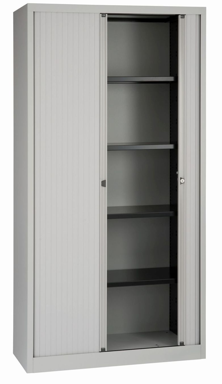Schränke: Bisley Rollladenschrank, hoch, lichtgrau, neu – Neu und originalverpackt aus Russikon von Nik2000