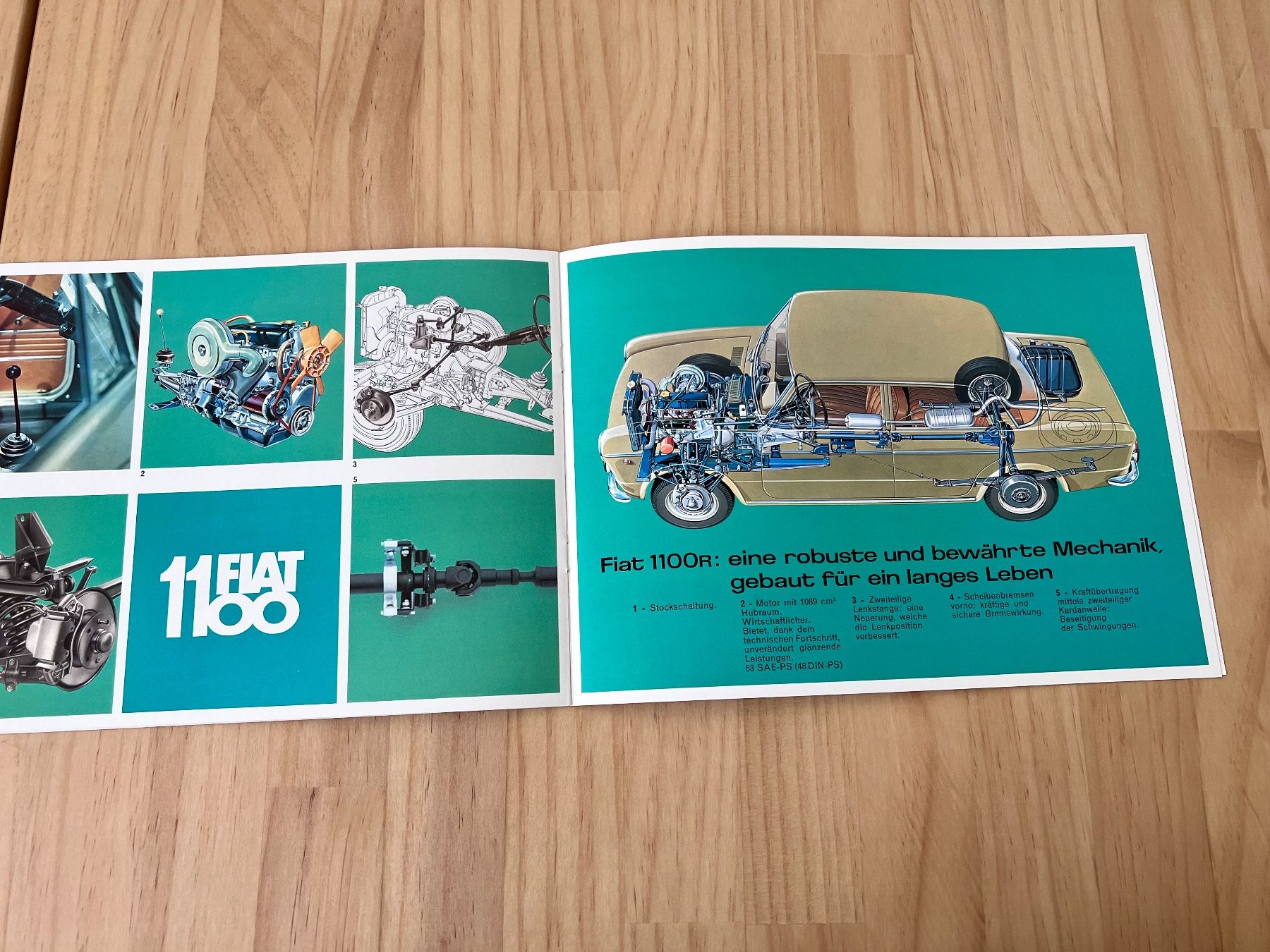 Fiat Documenti: FIAT 1100 Verkaufsprospekt – Usato da Münchenbuchsee venduto da Atego 3