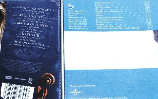 CD: 2CD's - Andrea Bocelli + David Garrett – Usato da Unterbäch VS venduto da diquq 2