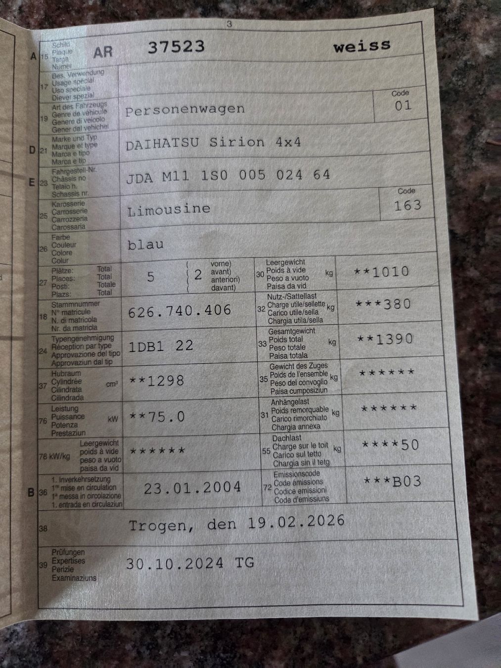 Daihatsu Autos: Daihatsu Sirion 4×4 – Defekt aus Bühler von ros_5qfr 7