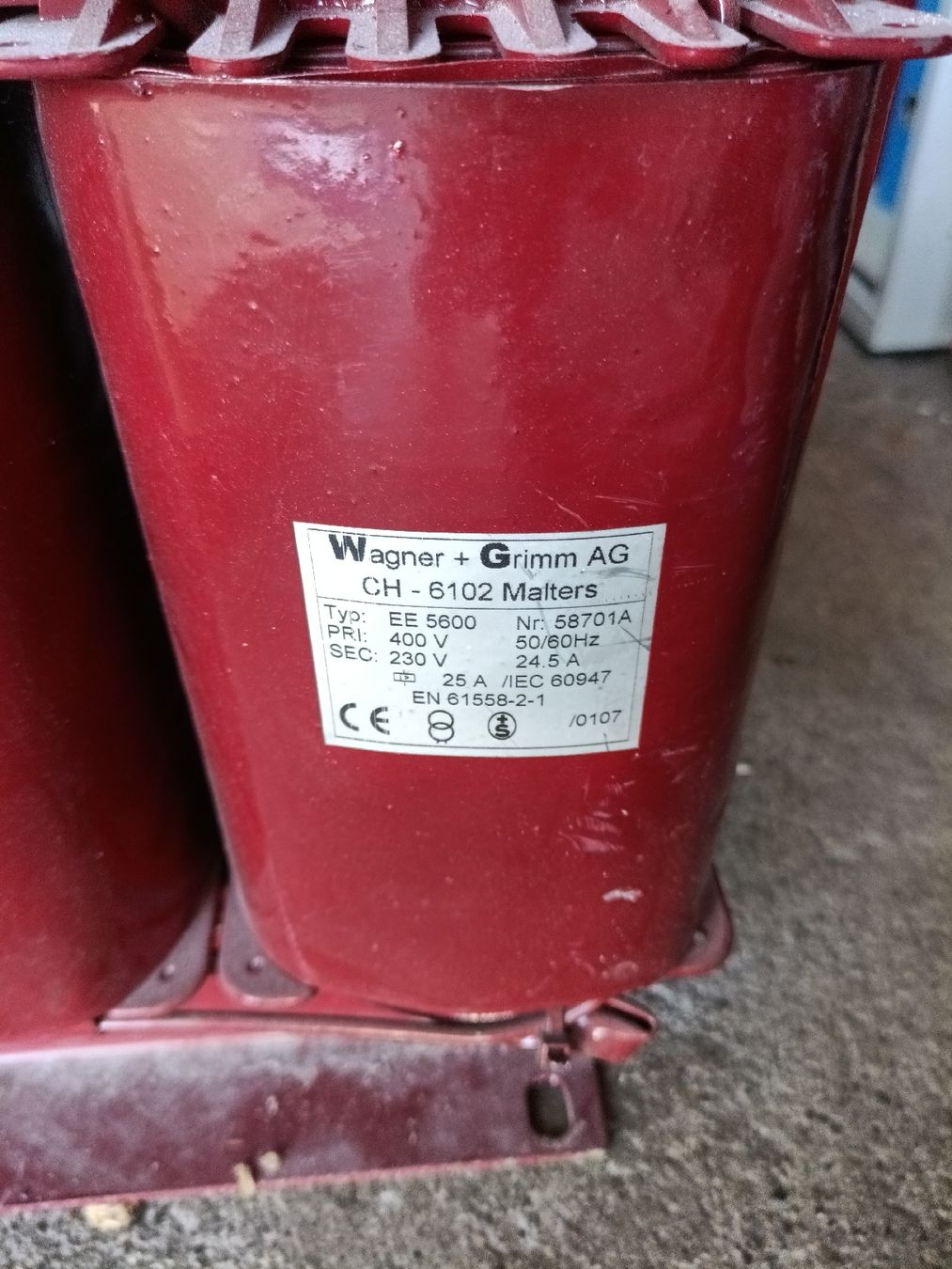 Componenti elettronici: trenntransformator 400v > 230v  – Usato da Meilen venduto da Dburchard 1