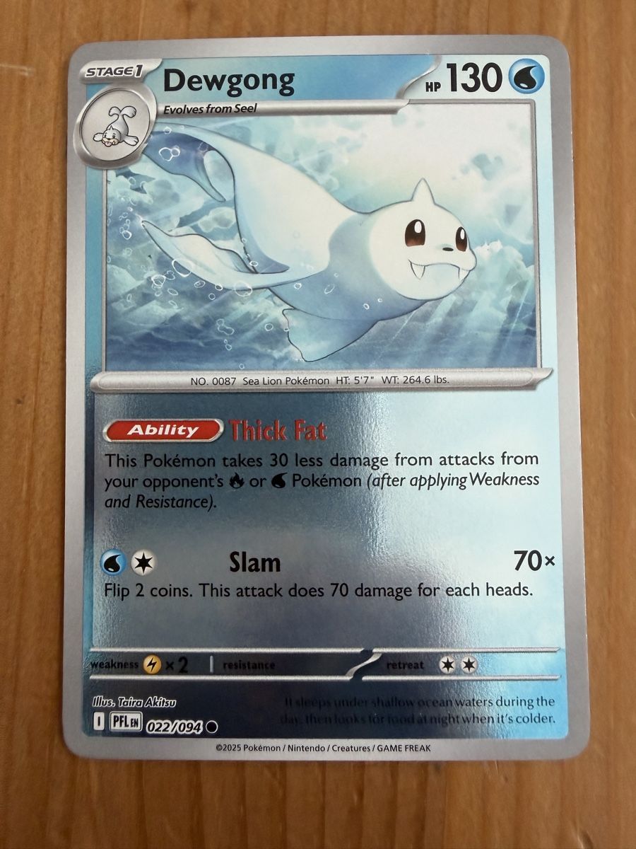 Pokémon Carte collezionabili: Dewgong (PFL022) – Nuovo (secondo la descrizione) da Vevey venduto da Matx