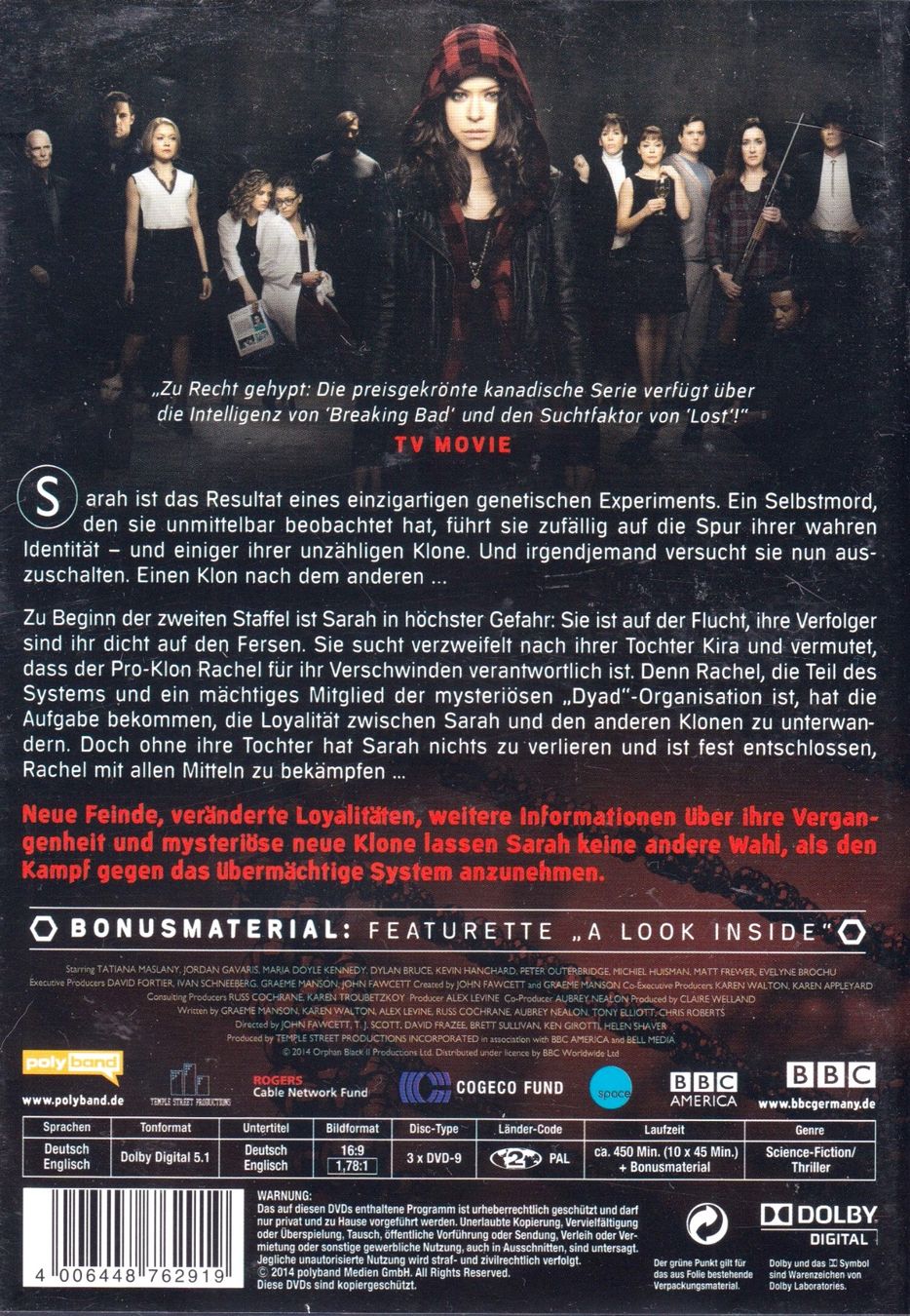 Tutti i DVDs: DVD: Orphan Black - Staffel 1 und 2 – Usato da Tägerig venduto da fil_f8k6 3
