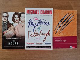3 englische Romane – Cunningham, Chabon & Adiga