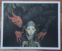 Ex-Libris Le diable et le coral NEUF, 26X21 CM