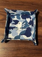 Bathing Ape Bape Tray Camo Blau Top Zustand!
