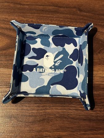 Bathing Ape Bape Tray Camo Blau Top Zustand!