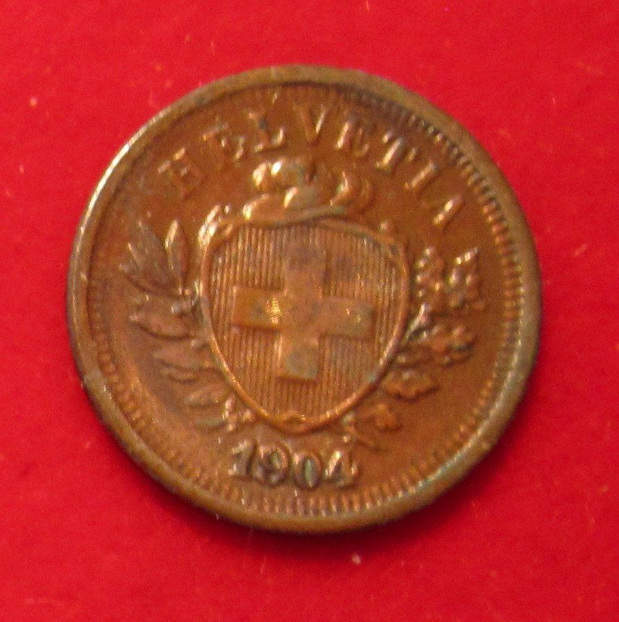 Toutes les monnaies: 1 Rappen 1904 – D'occasion à Allschwil par Coinfreak