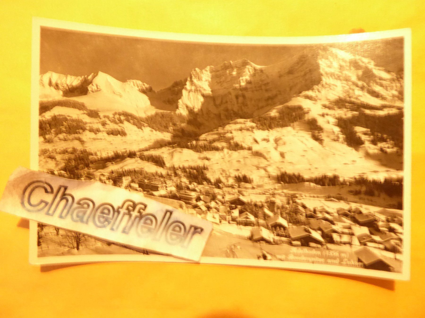 Cartoline postali: Adelboden mit Bonderspitze und Loner – Usato da Zürich venduto da Chaeffeler