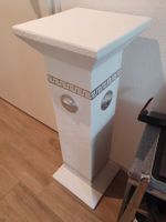Italienische Luxus Säule Weiss Silber