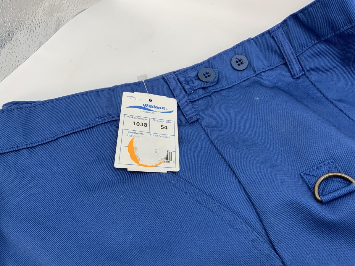 Wikland Pantaloni: Wikland Arbeitshose, Grösse 54, Neu, Blau – Usato da Erlach venduto da silvia3235 1