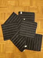 6er-Set Mikrofaser-Reinigungstücher (Dunkelgrau/Schwarz) 