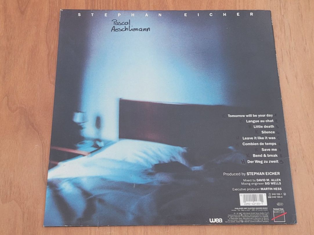 Vinyles: LP Stephan Eicher – D'occasion à Martigny par MZ-67 1