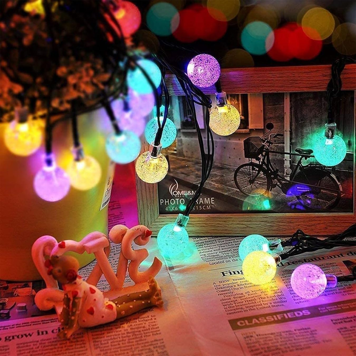 Lichterketten & Leisten: Solar Lichterkette Aussen 17m mit 100 LED bunt – Neu und originalverpackt aus Nuglar von SmartLiving24 3