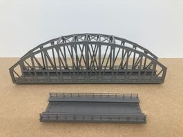 2er Set Märklin H0 74618 Rampenstück und 74636 Bogenbrücke