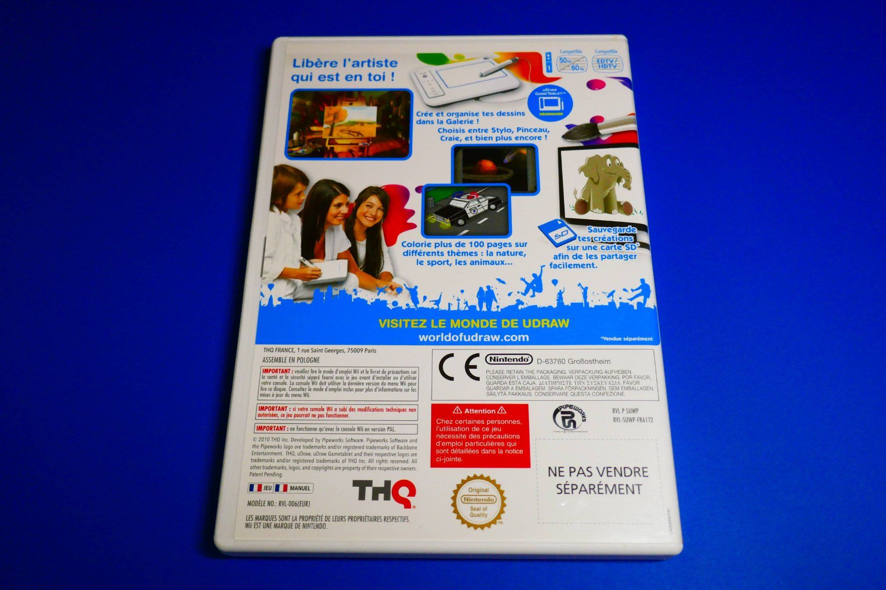 Nintendo Giochi: U Draw Studio - Nintendo Wii – Usato da Vuarrens venduto da Espace-Retro 2
