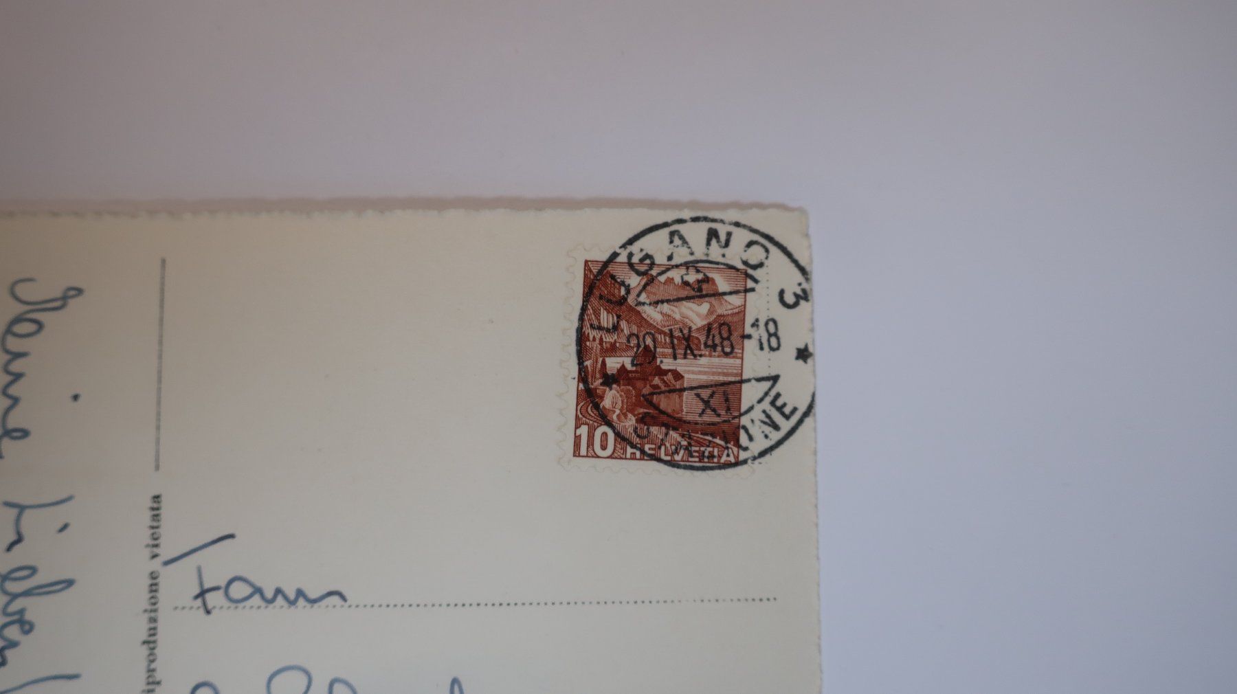 Cartes postales: Lugano e Paradiso  1948 – D'occasion à Cormoret par Pascalll2001 3