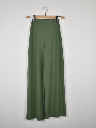 Norma Kamali Stoffhose, weites Bein, Gr.XS-S