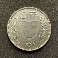 5 Franken Silber 1922