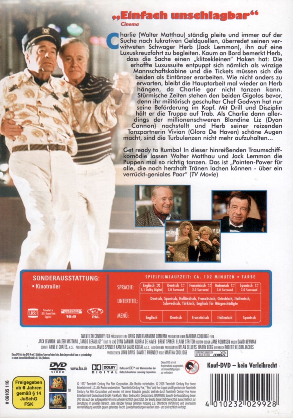 Alle DVDs: DVD: Tango gefällig? (mit: Jack Lemmon, Walter Matthau) – Gebraucht aus Tägerig von fil_f8k6 1
