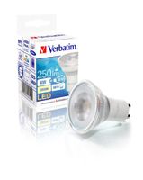 Verbatim LED GU10, 4 W, 3000 K, 250 lm
