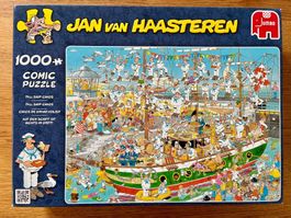 Puzzle JAN van HAASTEREN-Auf dem Schiff ist nichts im Griff!