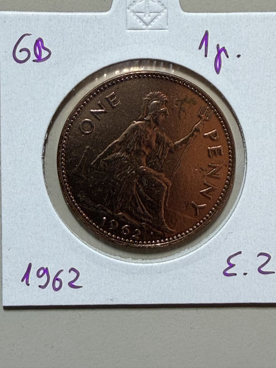 Tutti le monete: GB - 1 penny - 1962 - Elisabeth 2 – Usato da Payerne venduto da Mike1682