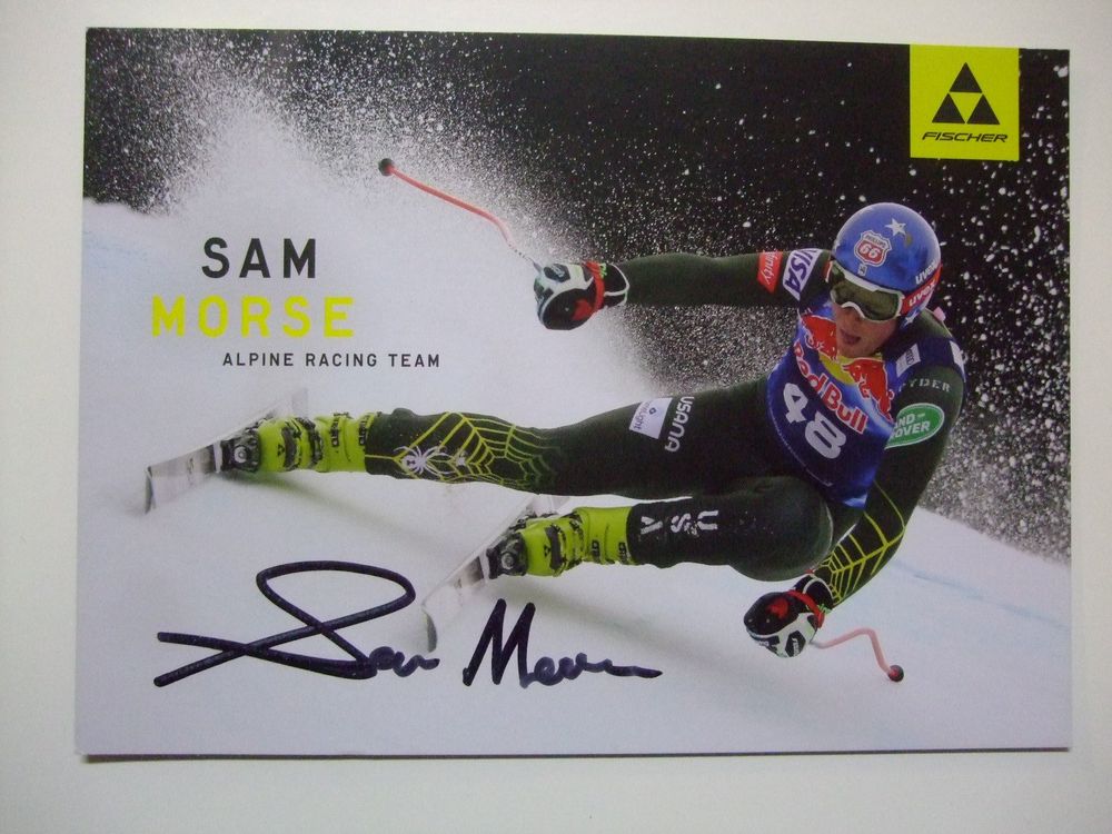 SAM MORSE (USA) SKISTAR HANDSIGNIERT TOP AK | Kaufen auf Ricardo