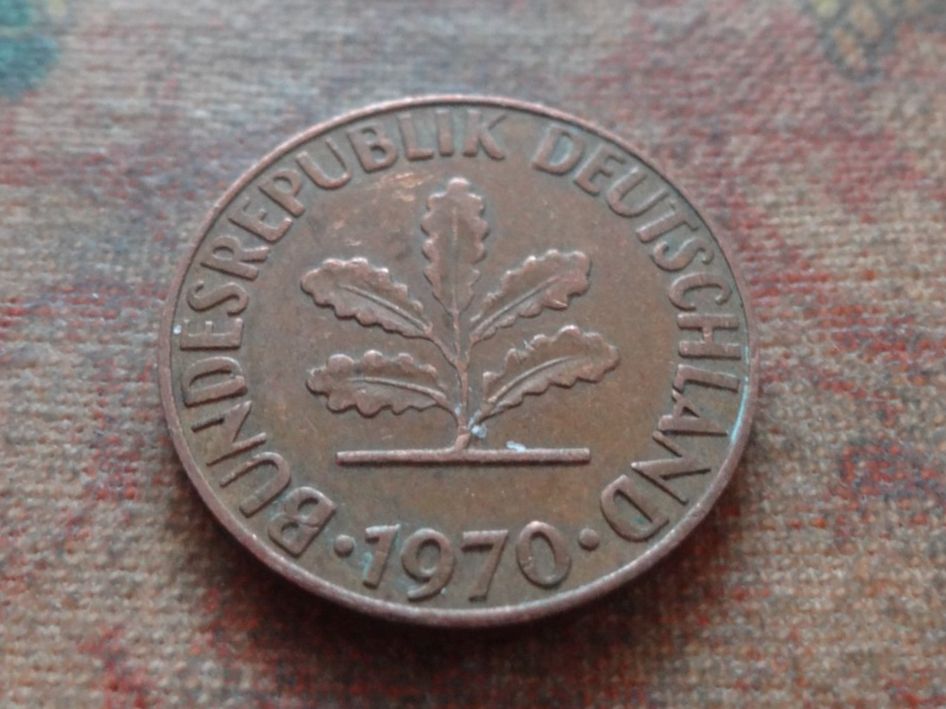 Tutti le monete: DEUTSCHLAND 2 Pfennig 1970 – Usato da Romanel-sur-Lausanne venduto da Swift13