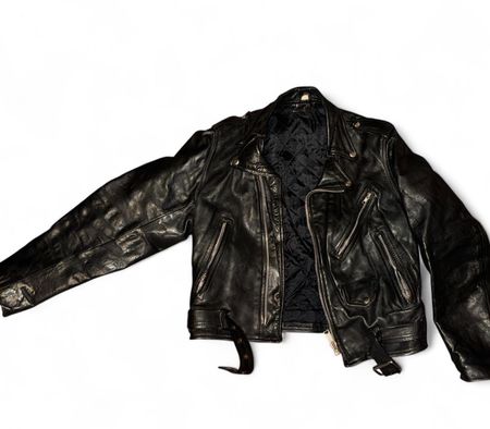 Lederjacke schwarz 