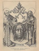 Holzstich, Meister E.S., Das Schweisstuch Christi, 1891