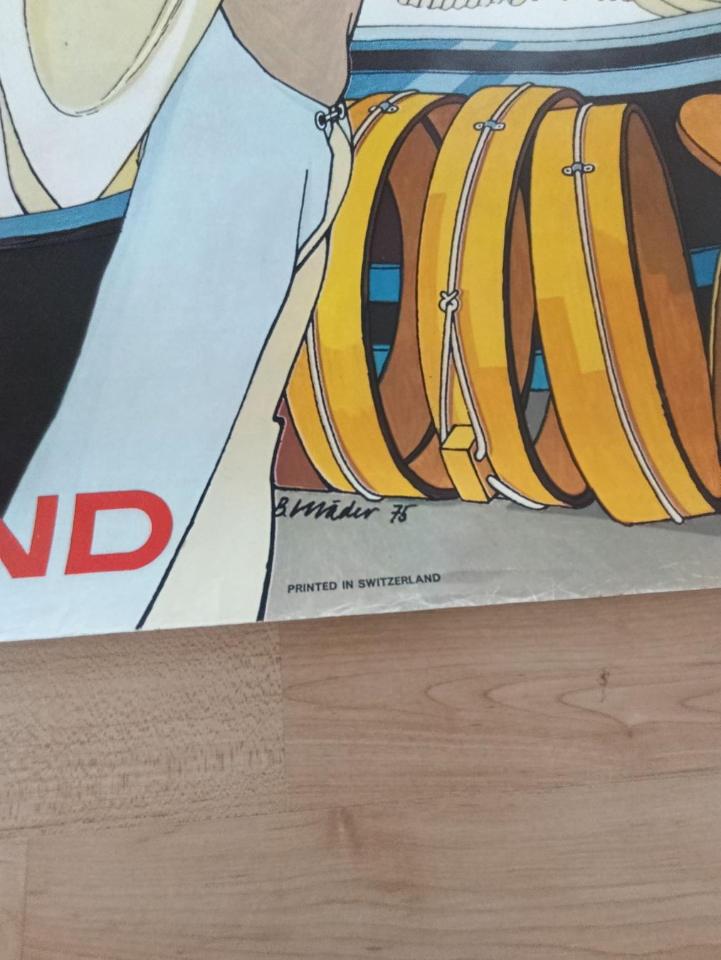 Foto & Immagini: 1975 Schweizer Käse Poster 3,5 Meter lang – Usato da Wil SG venduto da Donaldus 3