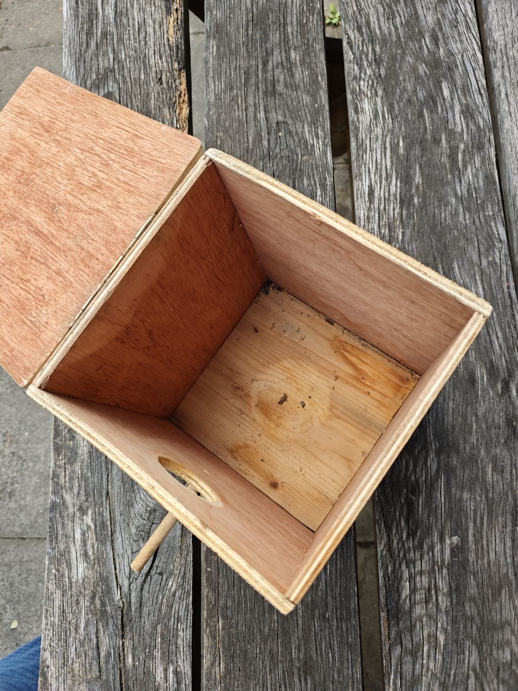 Petites maisons à oiseaux: Nistkasten Holz mit Sitzstange, gebraucht – D'occasion à Biel Bienne par anjasch 2