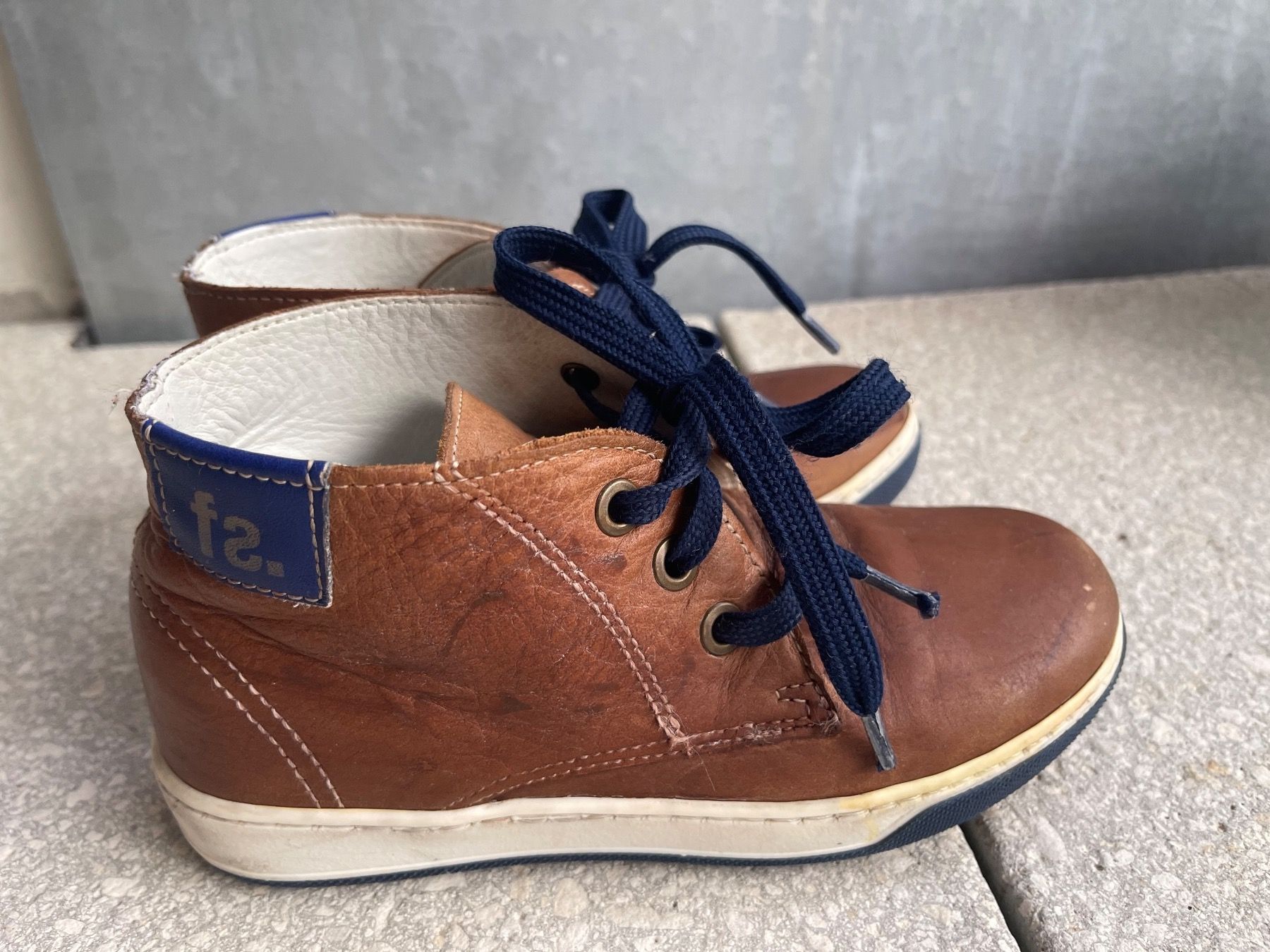 Schuhe für Jungen: fullstop Schnüreschuhe Leder braun Gr. 30 – Gebraucht aus Brütten von Rod816 1