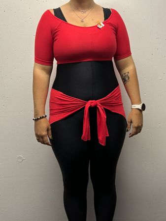 Rote Top und Cacheur, Gymnastik, Dance, M