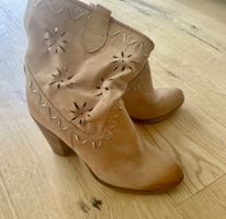 Western Stiefeletten GLOBUS SHOHES beige Gr. 38 / Boho Chic
