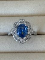 Luxus Elegante Solitär gr: 19:9 Ring Zirkonia Farbe: Silver