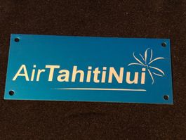 Air Tahiti Airline trolley schild