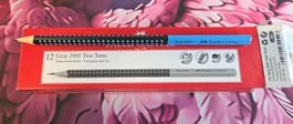 19 Stk. FABER-CASTELL Bleistift GRIP 2001 TWO TONE, blau