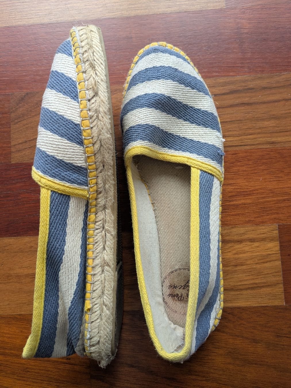 Scarpe da donna: Summer Espadrilles Striped Blue Yellow Size 38 – Usato da Zürich venduto da Cindy_c
