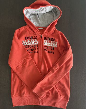 Felpa con cappuccio Napapijri arancione taglia 162 