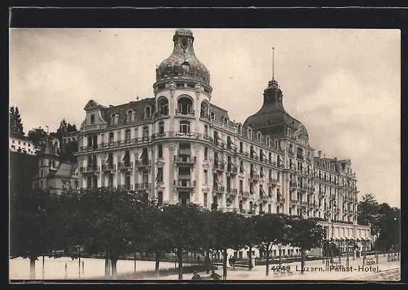 Cartoline postali: AK Luzern, Palast-Hotel – Usato da Berlin venduto da bartko-reher