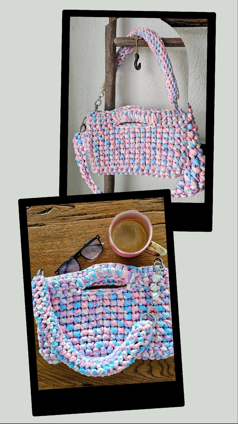 Taschen für Damen: Tasche mit Perlenkette, pastellfarben – Neu und originalverpackt aus Fehraltorf von lisam16 2