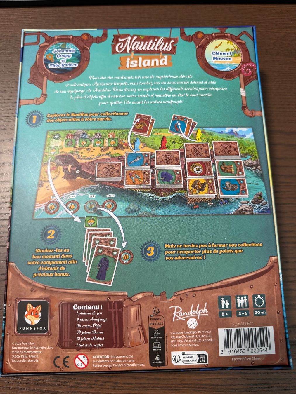 Giochi: Jeu de société "Nautilus Island" neuf – Nuovo e nell'imballaggio originale da Cheyres venduto da Floflo1468 1